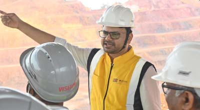 OMC MD Visits Daitari Iron Ore Mines and Bangur Chromite Mine